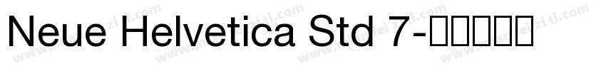 Neue Helvetica Std 7字体转换